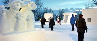 Efter två år långt uppehåll - snösku lpturerna tillbaka i Snöfestivalen