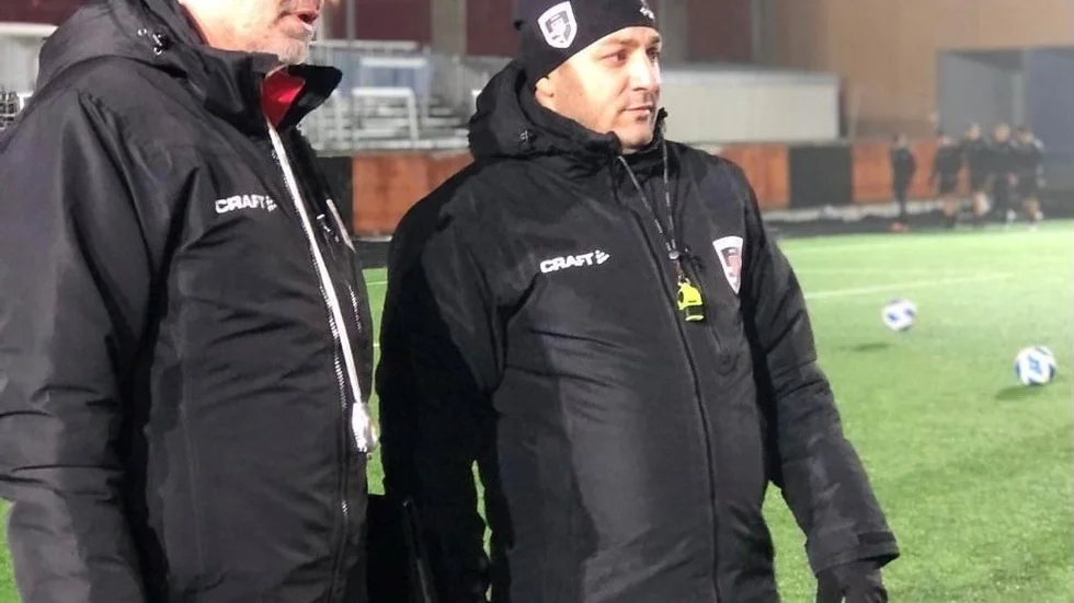Noki Baic och Aziz Halimi.