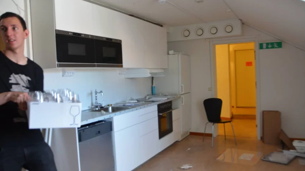 ALLMÄNT KÖK. På den övre våningen kommer att allmänt kök att finnas tillgängligt.