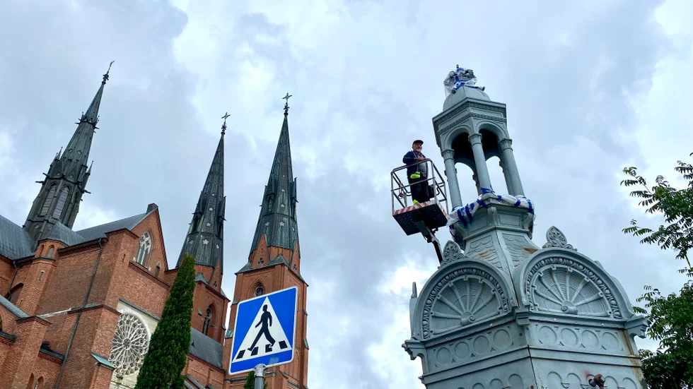 Det kulturmärkta pumphuset över S.t Eriks brunn uppfördes 1852. Nu ska konservatorn Luciano Escanilla restaurera det till sin ursprungliga glans.