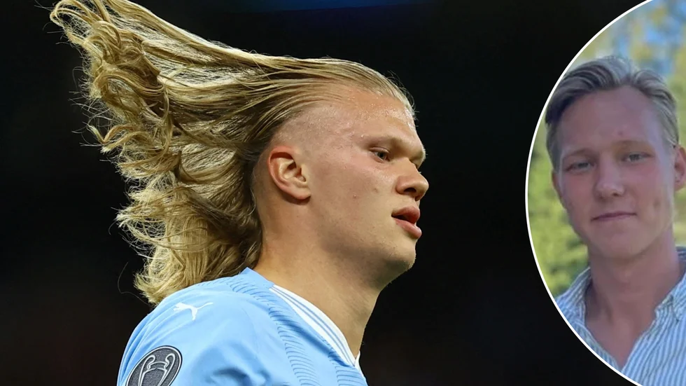 LBK/Gottes målmaskin Milton Olsson har vissa likheter med Manchester Citys hårfagre skyttekung Erling Haaland.
