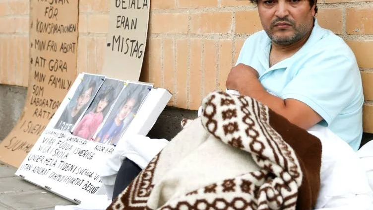 Hungerstrejkar. Mohamed Khardani, 42, vill ha en ny prövning av sin ansökan om uppehållstillstånd. Migrationsverket har gjort flera fel under handläggningen, enligt hans juridiska ombud.