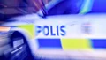 Personbil i krock med trafikljusstolpe