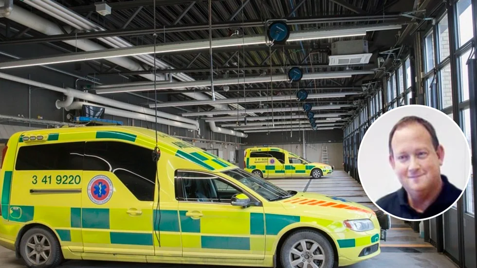 Mattias Godlund är tillförordnad verksamhetschef för ambulanssjukvården i Sörmland. I december var länets ambulanser inblandade i fem tillbud eller avvikelser. 