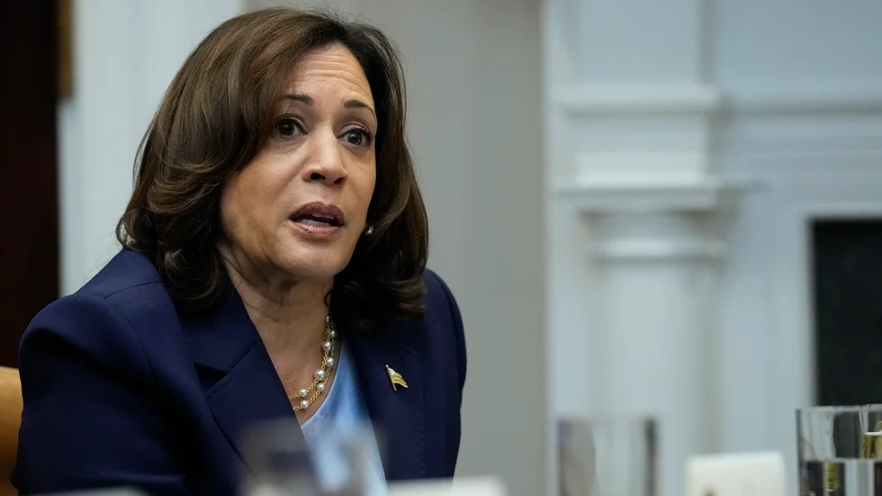USA:s vicepresident Kamala Harris säger att USA inte kommer att sända stridande trupp till Israel och Gaza. Arkivbild.