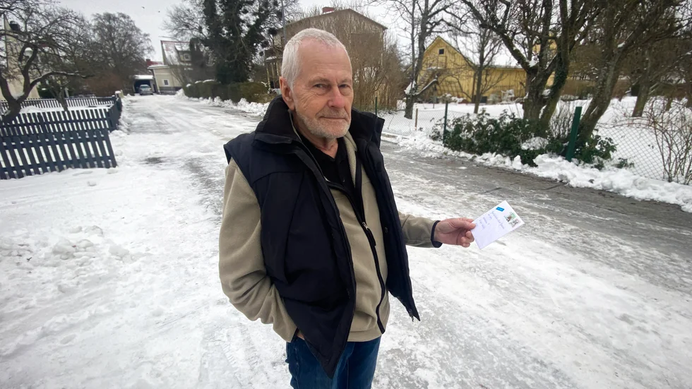 Brevet som skulle till Norge hamnade hos Bosse Gottberg på Hasselgatan 5 i Visby.
