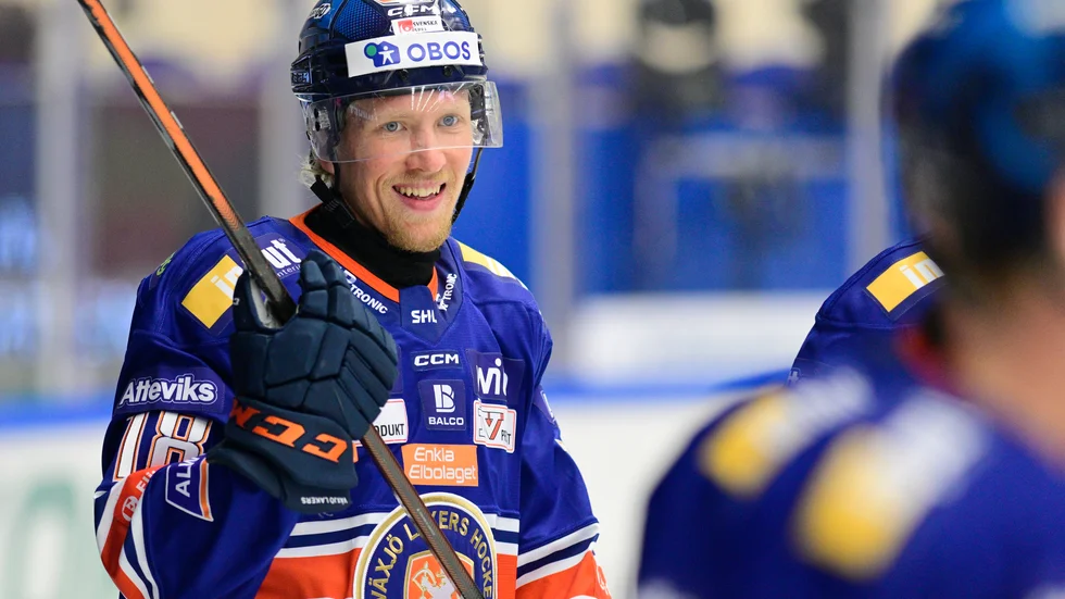 Marcus Sylvegård gjorde ett hattrick för Växjö. Arkivbild.