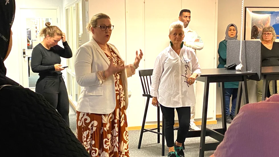 Anna Lövheim, avgående verksamhetschef för Tillväxt Finspång, talar sig varm för upplägget med Gränslös frukost. 