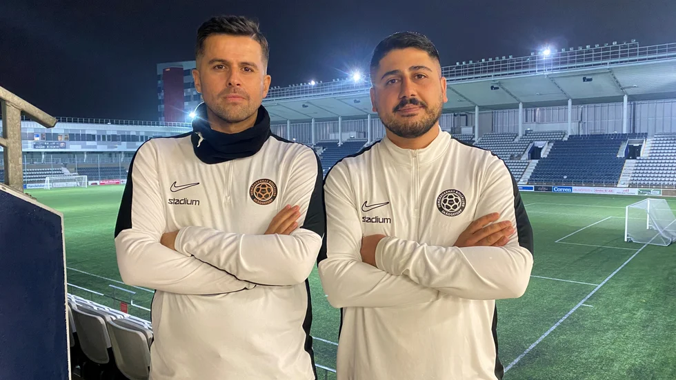 Adil Kizil och Herdi Karimyan tränar HBK:s seniorlag i trean kommande säsong. 
