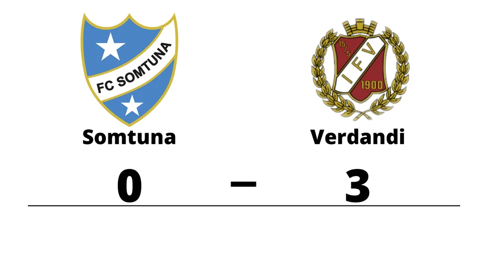FC Somtuna U förlorade mot IF Verdandi