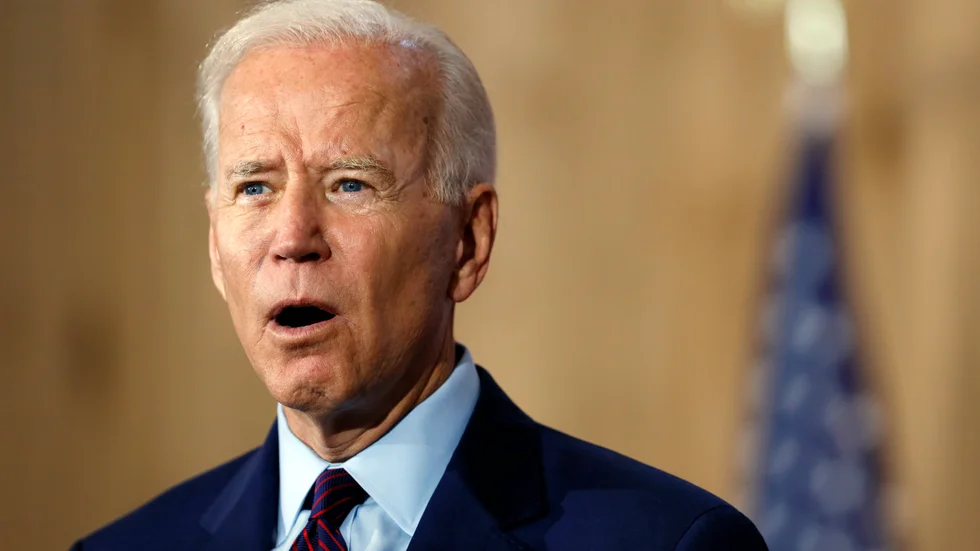 USA:s president Joe Biden säger i en första kommentar att han har annat att fokusera på än att representanthuset inlett en riksrättsprocess mot honom. Arkivbild.