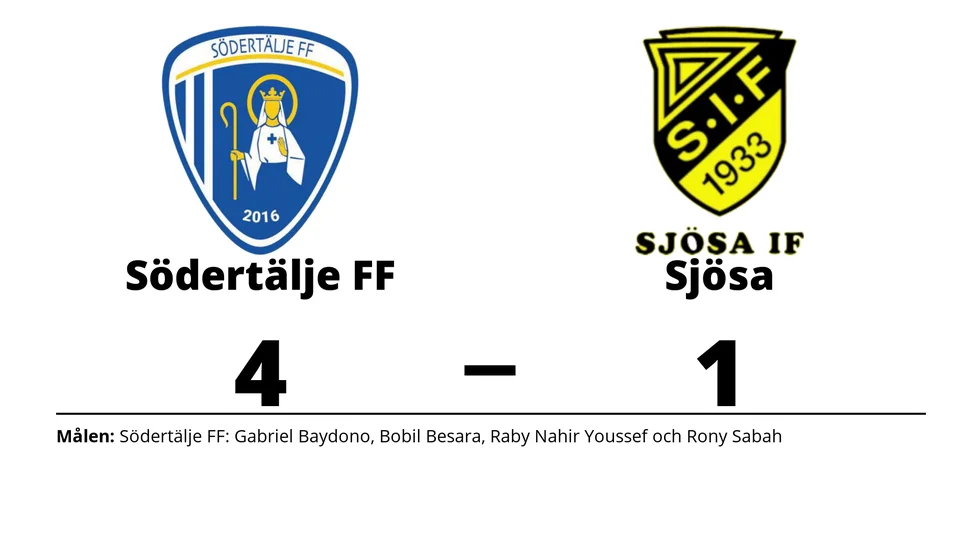 Södertälje FF U vann mot Sjösa IF