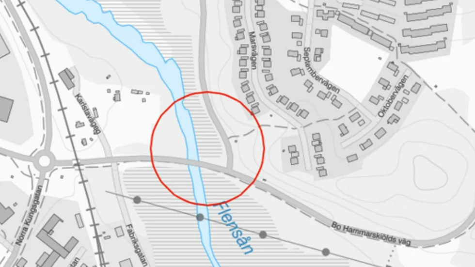 Här kommer vägarbetet vid Brogetorpsområdet att genomföras.