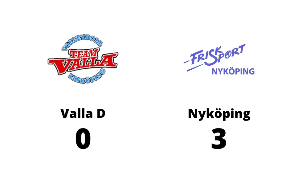 Team Valla D förlorade mot Nyköpings FK