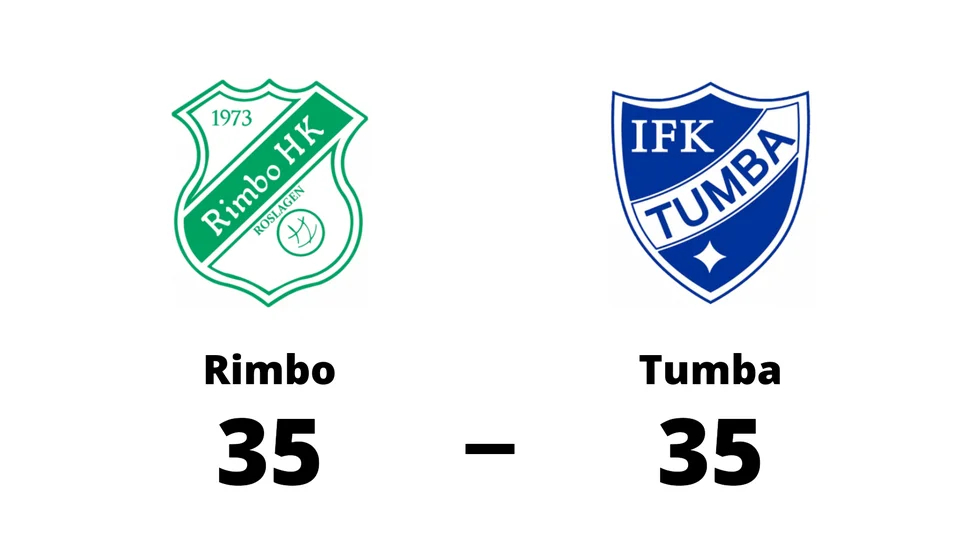 Rimbo HK Roslagen spelade lika mot IFK Tumba HK