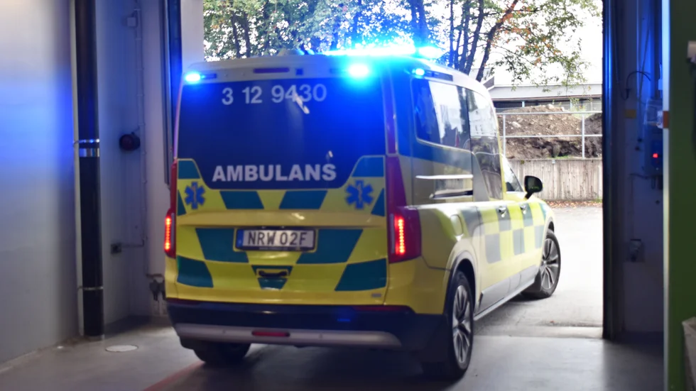 Mannen var vid gott mod efter olyckan men fördes ändå till sjukhus, berättar Anderas Åström som var medicinskt ansvarig på platsen.