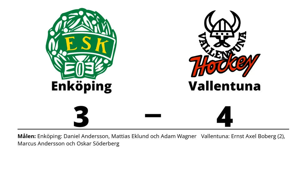 Enköpings SK förlorade mot Vallentuna Hockey