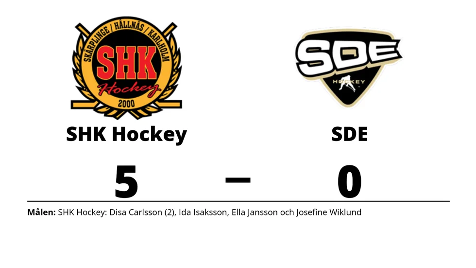 SHK Hockey Club vann mot SDE HF 2