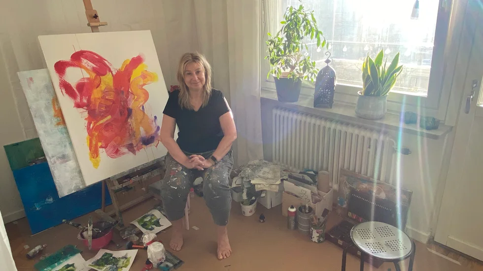 Gunilla Åhem blev biten av en fästing under en semester i Frankrike.