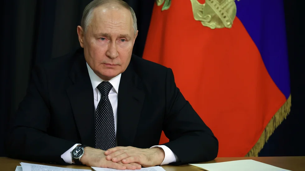 Den 14 december håller Putin sin årliga presskonferens - som förra året ställdes in. Arkivbild.
