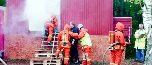 Överum sist i brandkårstävling