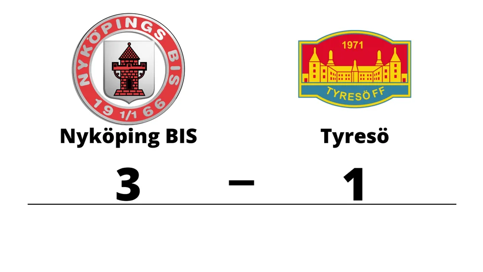 Nyköpings BIS vann mot Tyresö FF