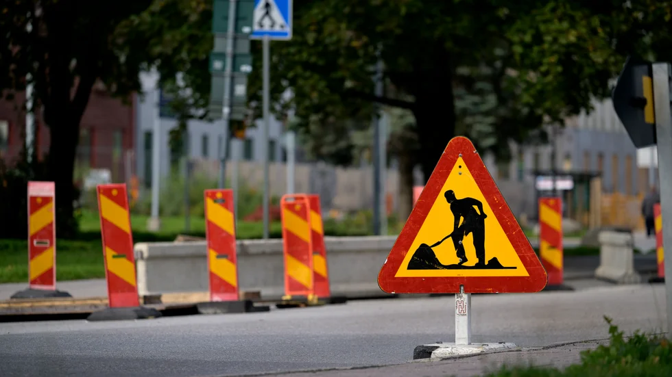 Skribenten tycker att det gnälls lite för mycket på trafikarbeten i stan. Genrebild.