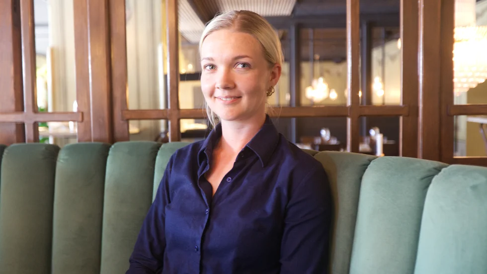 Johanna Blomberg, hovmästare på Bolaget. 