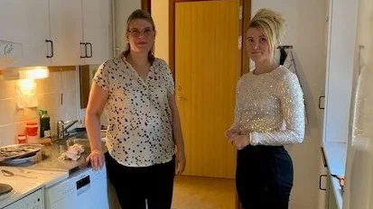 Ida och Sofia skötte serveringen.