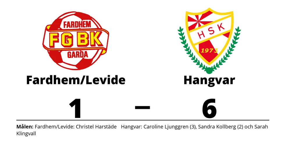 Fardhem Garda BK/Levide IF förlorade mot Hangvar SK