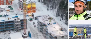 Så jobbades det på byggplatserna i dagens kyla