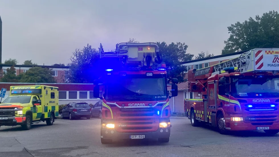 Brandkåren larmades till Gränby tidigt  på tisdagsmorgonen. 