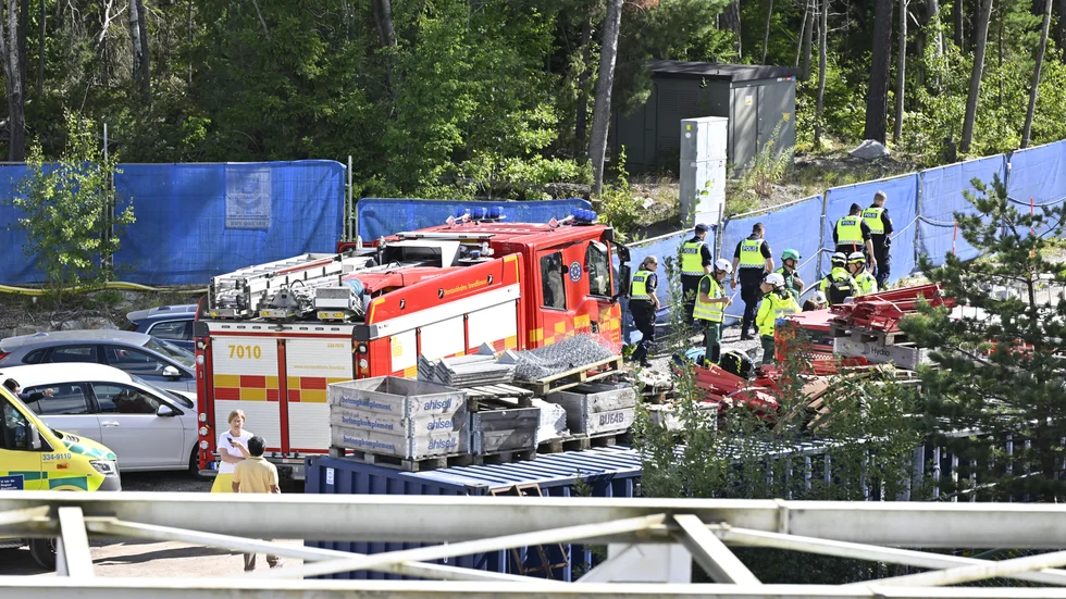 17 personer var fast i en arbetstunnel.