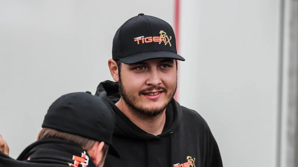 Simon Tiger vann sprinten i Tierp.