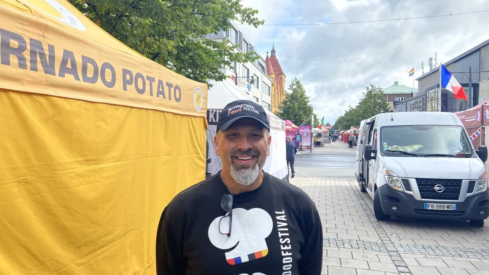 Robert Norrhede är eventansvarig för den internationella matmarknaden. 