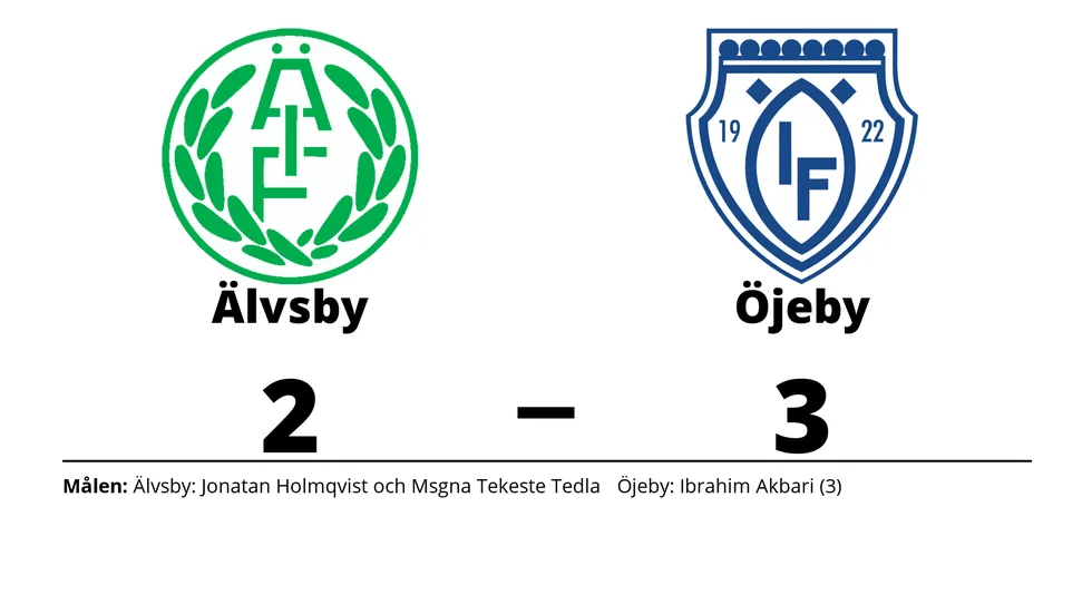 Älvsby IF förlorade mot Öjeby IF
