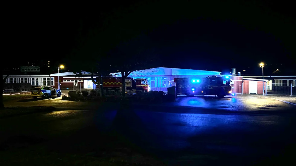 På fredagskvällen larmades SOS om en brand på Vilbergskolan.
