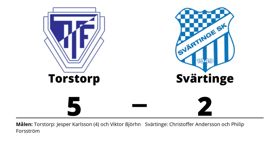 Torstorps IF vann mot Svärtinge SK