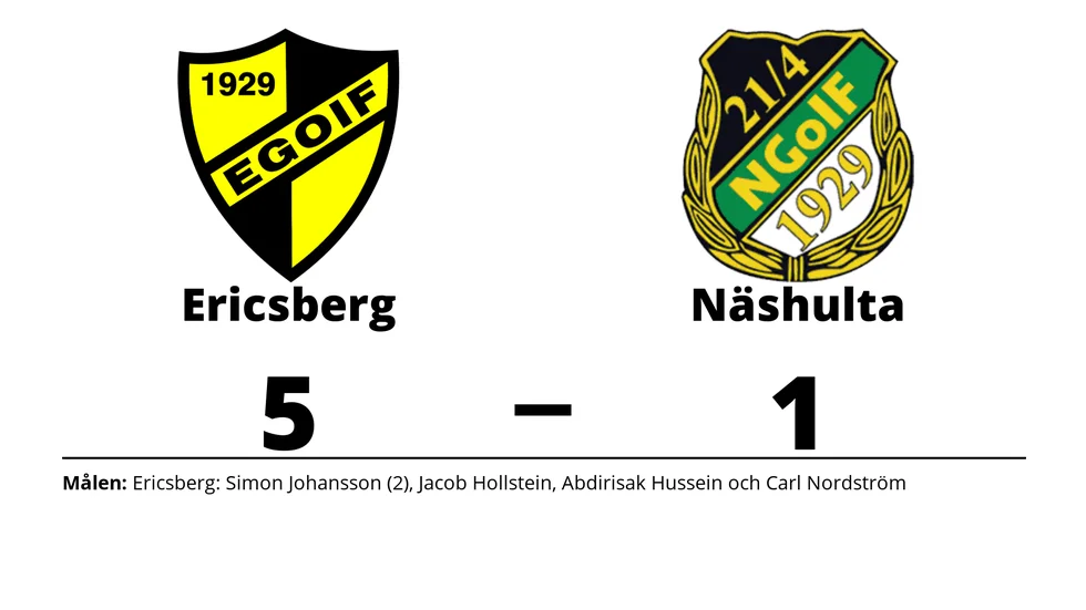 Ericsbergs GoIF vann mot Näshulta GoIF