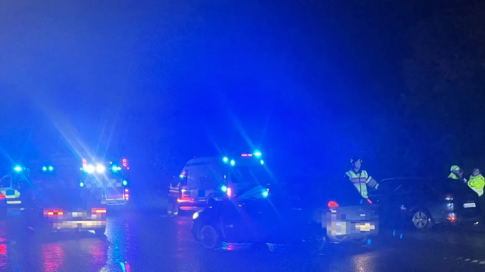 Olycka i Linköpingsrondellen på måndagskvällen.