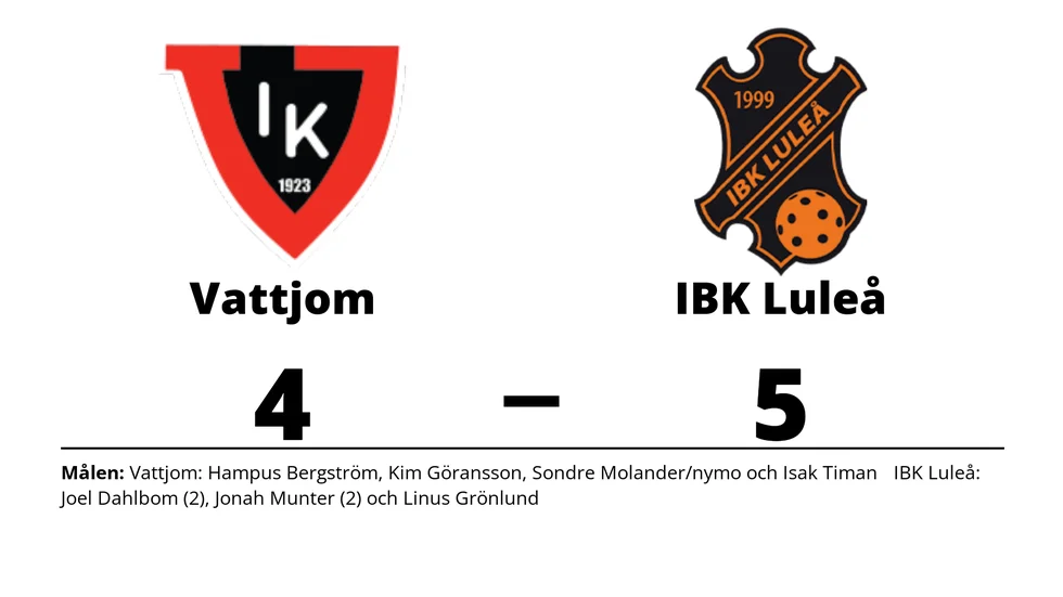 Vattjoms IK förlorade mot IBK Luleå