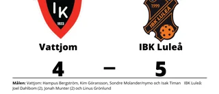 IBK Luleå avgjorde mot Vattjom i tredje perioden