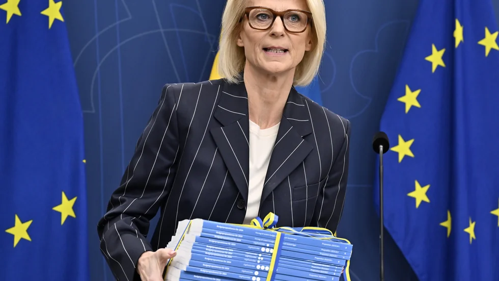 Finansminister Elisabeth Svantesson (M) lade nyligen fram regeringens budgetproposition för 2024 och höständringsbudgeten för 2023. Arkivbild.