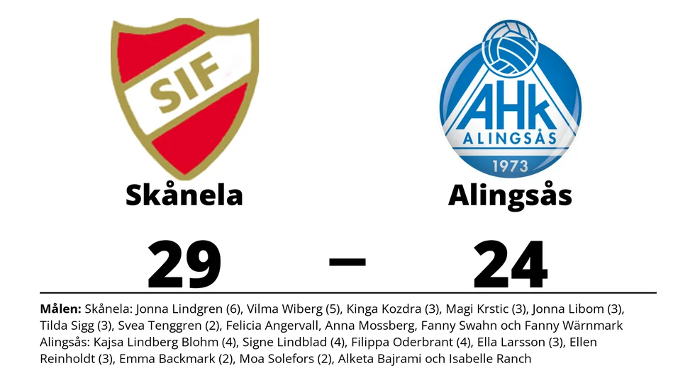 Skånela IF vann mot Alingsås HK