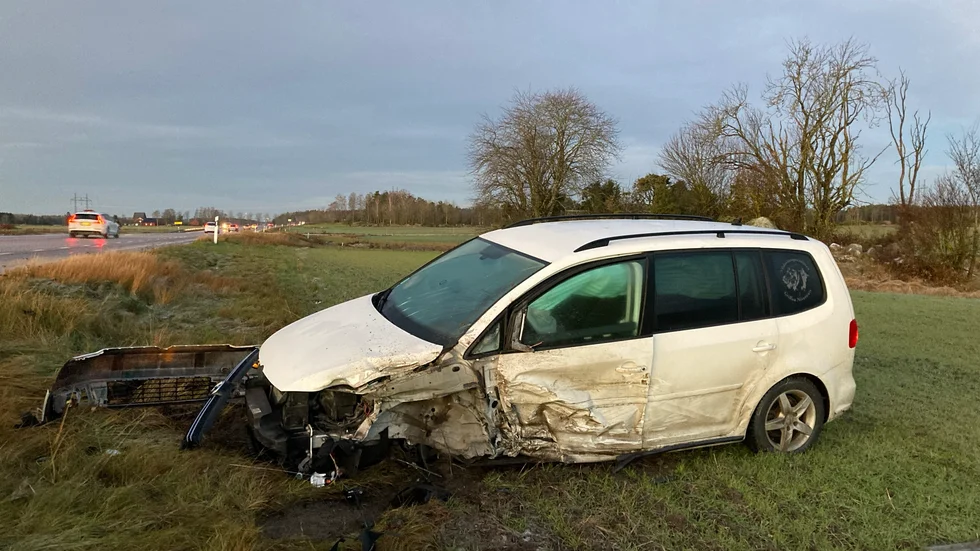 Vid Fallet kolliderade en personbil...