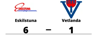 Eskilstuna vann lätt hemma mot Vetlanda