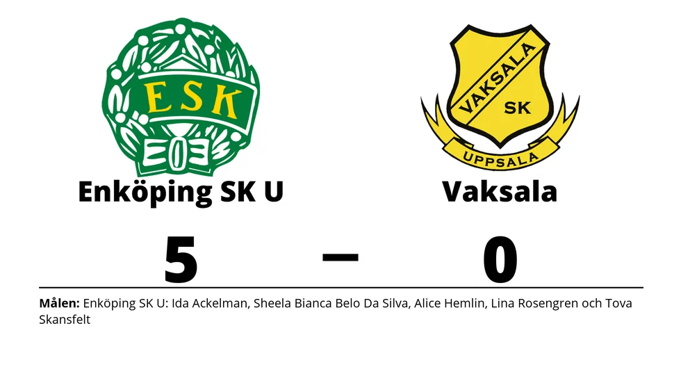 Enköpings SK UK vann mot Vaksala SK