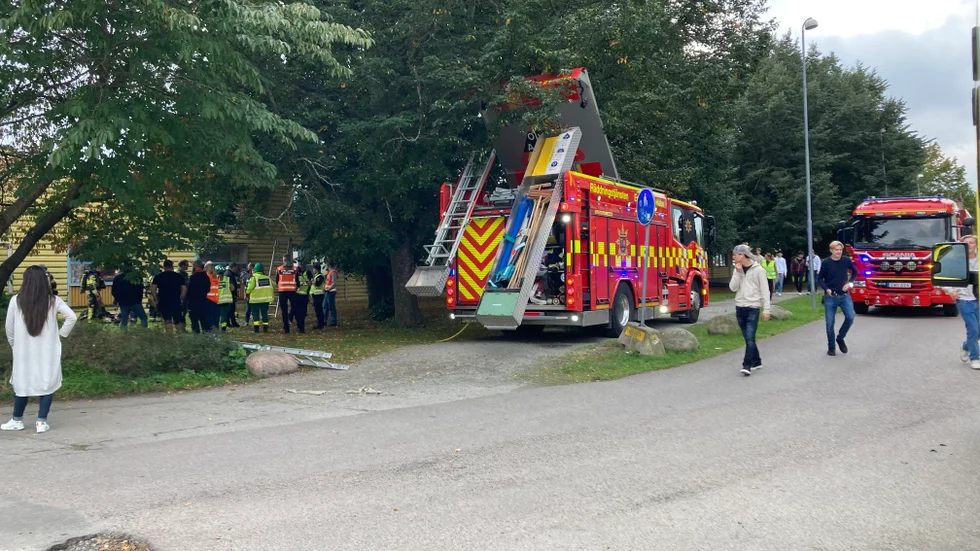 En fullt utvecklad brand utbröt i ett klassrum på Westerlundska gymnasiet i slutet av september. 