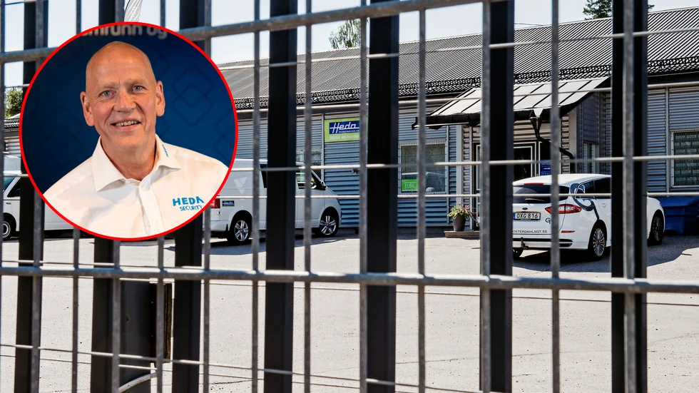 Håkan Fälting är vd på Heda security. Koncernen sysselsätter omkring 220 personer. 