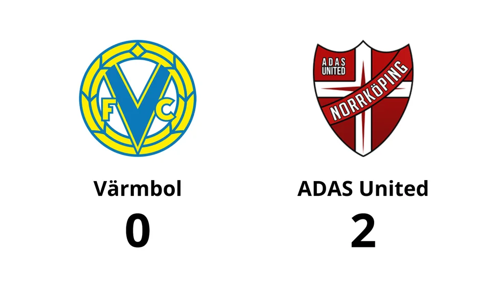 Värmbols FC förlorade mot ADAS United